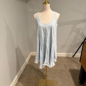 Light Blue Sleeveless Mini Dress